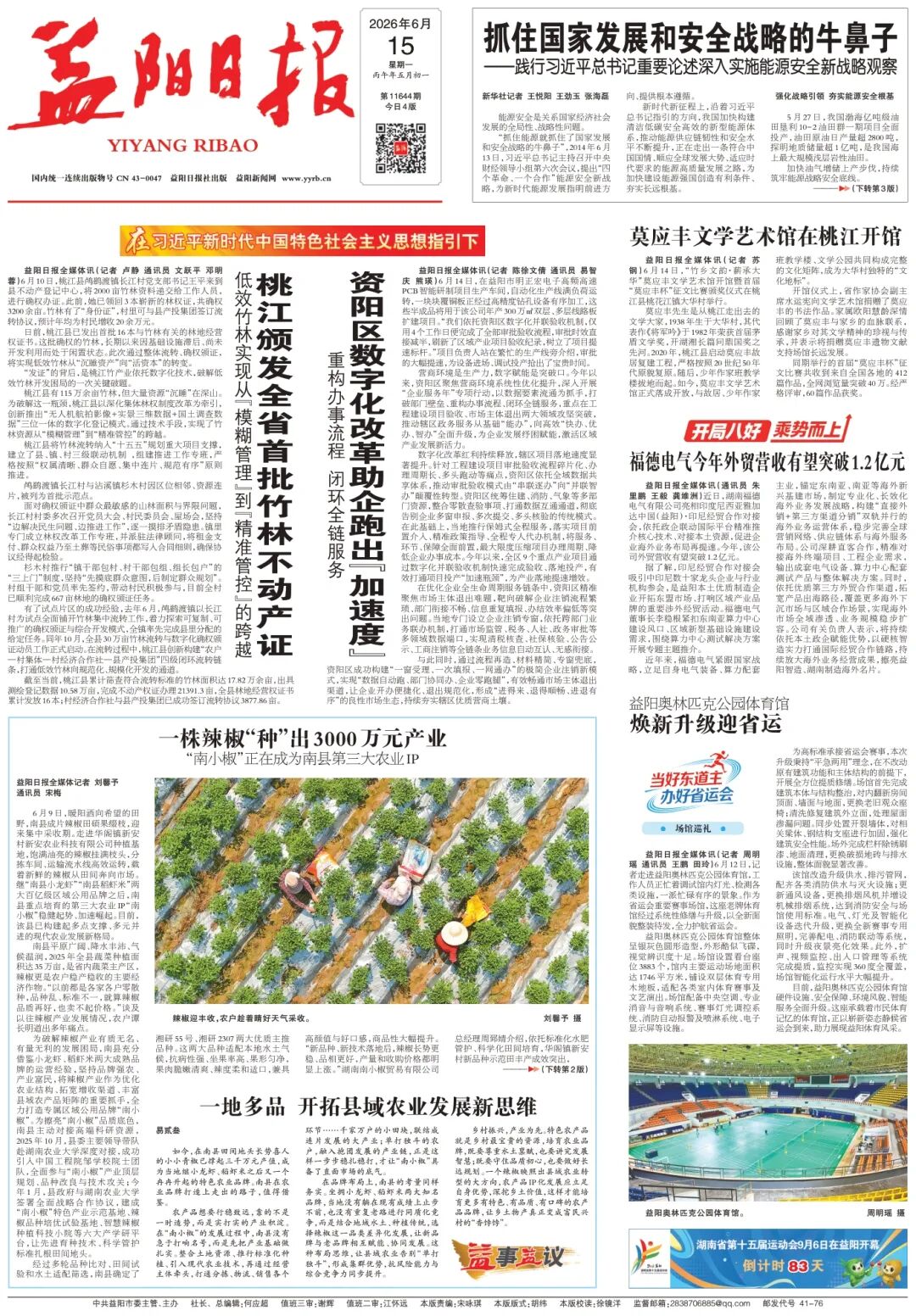 益阳日报头版头条 | 资阳区数字化改革助企跑出“加速度”