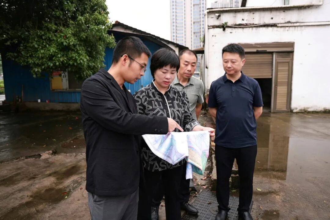 林红华检查空气质量国控站点周边环境整治工作