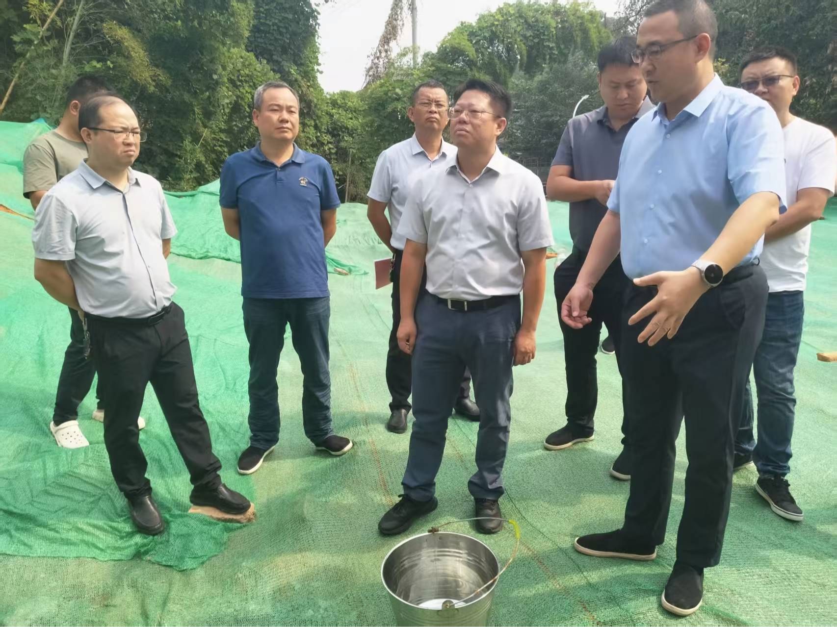 赫山区现场督导省生态环保督察“回头看”交办件整改工作